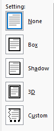 Page border Setting in Word